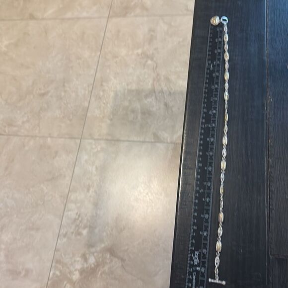 Premier Designs Two Tone Scroll Heart Toggle Closure Necklace Bracelet Jewelry - Picture 10 of 11